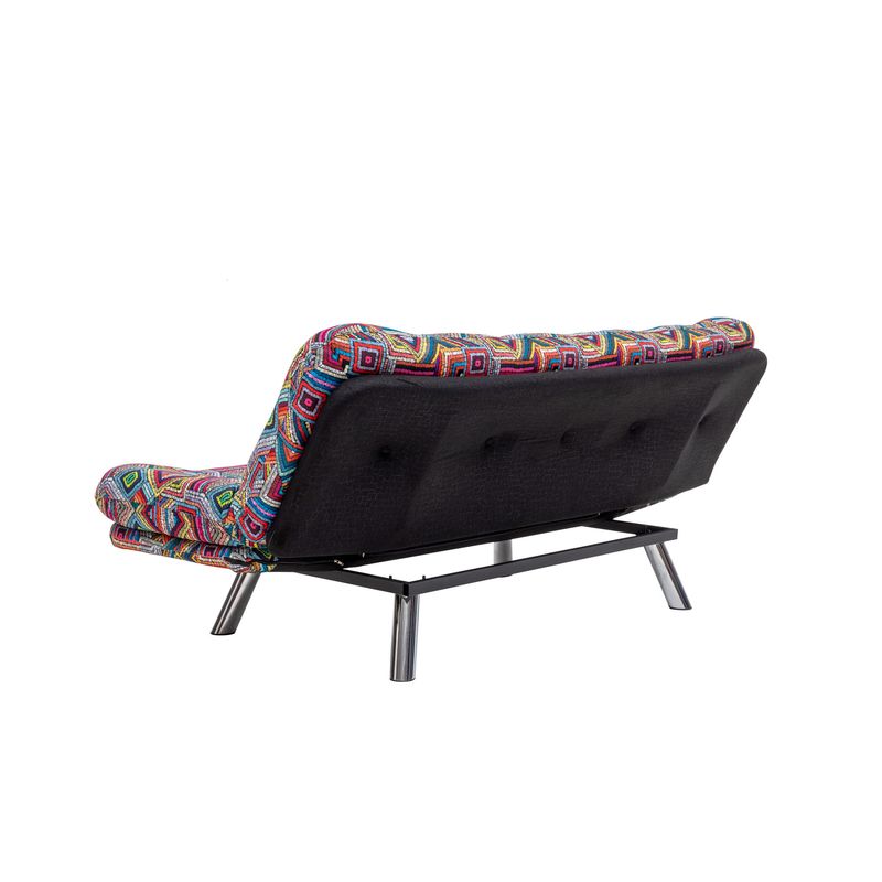 Casa si Gradina - Mobilier - Canapele si coltare - Canapele - Canapea extensibila, Hanah Home, metal, material textil, multicolor, 175x100 cm - Infinity.ro