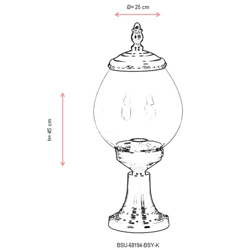 Casa si Gradina - Corpuri si surse de iluminat - Iluminat exterior - Lanterne - Lampa de perete exterior, Opviq, abs, negru, 45x25 cm, ip65 - Infinity.ro
