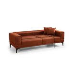 Casa si Gradina - Mobilier - Canapele si coltare - Canapele - Canapea extensibila, Atelier Del Sofa, lemn de fag, rosu tigla, 230x95x77 cm - Infinity.ro