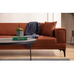 Casa si Gradina - Mobilier - Canapele si coltare - Canapele - Canapea extensibila, Atelier Del Sofa, lemn de fag, rosu tigla, 230x95x77 cm - Infinity.ro