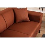 Casa si Gradina - Mobilier - Canapele si coltare - Canapele - Canapea extensibila, Atelier Del Sofa, lemn de fag, rosu tigla, 230x95x77 cm - Infinity.ro