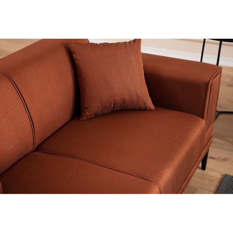 Casa si Gradina - Mobilier - Canapele si coltare - Canapele - Canapea extensibila, Atelier Del Sofa, lemn de fag, rosu tigla, 230x95x77 cm - Infinity.ro