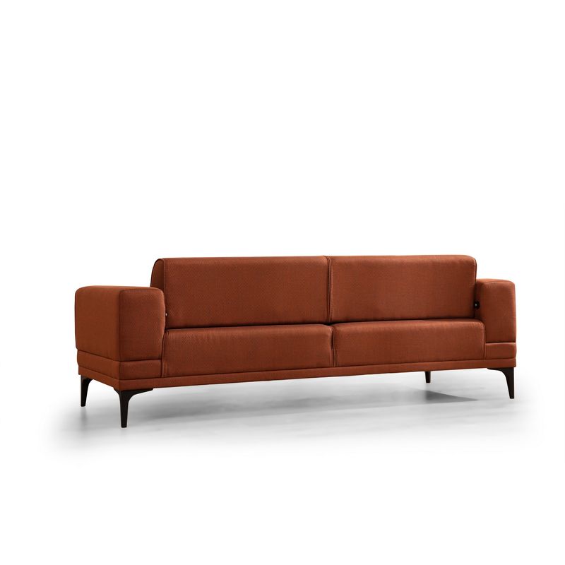 Casa si Gradina - Mobilier - Canapele si coltare - Canapele - Canapea extensibila, Atelier Del Sofa, lemn de fag, rosu tigla, 230x95x77 cm - Infinity.ro