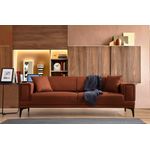 Casa si Gradina - Mobilier - Canapele si coltare - Canapele - Canapea extensibila, Atelier Del Sofa, lemn de fag, rosu tigla, 230x95x77 cm - Infinity.ro