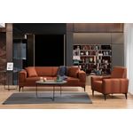 Casa si Gradina - Mobilier - Canapele si coltare - Canapele - Canapea extensibila, Atelier Del Sofa, lemn de fag, rosu tigla, 230x95x77 cm - Infinity.ro