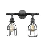 Casa si Gradina - Corpuri si surse de iluminat - Plafoniere, aplice si spoturi - Candelabru, Opviq, teava de fier, negru, 40x35x25 cm - Infinity.ro