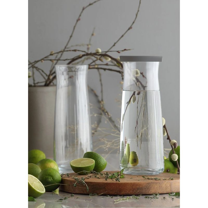 Casa si Gradina - Bucatarie si vesela - Accesorii bar - Carafe si decantoare - Carafa din sticla, Hermia, transparenta, 1200 ml, 8.2x8.2x25 cm, 100% sticla - Infinity.ro