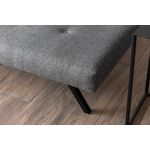 Casa si Gradina - Mobilier - Canapele si coltare - Canapele - Canapea extensibila 3 locuri, Atelier Del Sofa, metal, gri deschis, 180x102 cm - Infinity.ro