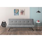 Casa si Gradina - Mobilier - Canapele si coltare - Canapele - Canapea extensibila 3 locuri, Atelier Del Sofa, metal, gri deschis, 180x102 cm - Infinity.ro