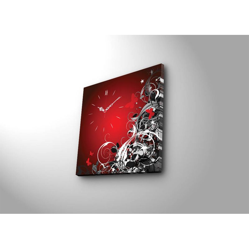 Casa si Gradina - Decoratiuni - Ceasuri - Ceas de perete decorativ, Wallxpert, panza suede, multicolor, 45x45 cm - Infinity.ro