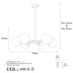 Casa si Gradina - Corpuri si surse de iluminat - Lustre si pendule - Candelabru, Opviq, metal, vintage, 73x73x35-72 cm - Infinity.ro