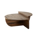 Casa si Gradina - Mobilier - Mese si birouri - Masute de cafea - Set masute de cafea, Hanah Home, lemn masiv de pin, nuc, 90x60x30 cm, 85x35x30 cm - Infinity.ro