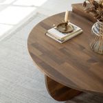 Casa si Gradina - Mobilier - Mese si birouri - Masute de cafea - Set masute de cafea, Hanah Home, lemn masiv de pin, nuc, 90x60x30 cm, 85x35x30 cm - Infinity.ro