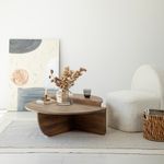 Casa si Gradina - Mobilier - Mese si birouri - Masute de cafea - Set masute de cafea, Hanah Home, lemn masiv de pin, nuc, 90x60x30 cm, 85x35x30 cm - Infinity.ro