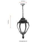 Casa si Gradina - Corpuri si surse de iluminat - Iluminat exterior - Lanterne - Candelabru de exterior, Opviq, abs, maro, 50x20 cm - Infinity.ro
