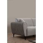 Casa si Gradina - Mobilier - Canapele si coltare - Canapele - Canapea extensibila 3 locuri, Hanah Home, lemn fag, gri, 215x85x85 cm - Infinity.ro