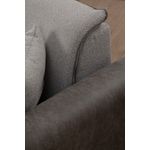 Casa si Gradina - Mobilier - Canapele si coltare - Canapele - Canapea extensibila 3 locuri, Hanah Home, lemn fag, gri, 215x85x85 cm - Infinity.ro