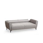Casa si Gradina - Mobilier - Canapele si coltare - Canapele - Canapea extensibila 3 locuri, Hanah Home, lemn fag, gri, 215x85x85 cm - Infinity.ro