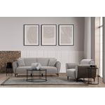 Casa si Gradina - Mobilier - Canapele si coltare - Canapele - Canapea extensibila 3 locuri, Hanah Home, lemn fag, gri, 215x85x85 cm - Infinity.ro