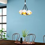 Casa si Gradina - Corpuri si surse de iluminat - Lustre si pendule - Candelabru, Opviq, metal, alb auriu, diametru 45 cm, inaltime reglabila - Infinity.ro