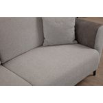 Casa si Gradina - Mobilier - Canapele si coltare - Canapele - Canapea extensibila 3 locuri, Hanah Home, lemn fag, gri, 215x85x85 cm - Infinity.ro