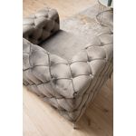 Casa si Gradina - Mobilier - Canapele si coltare - Canapele - Canapea 2 locuri, Hanah Home, lemn fag si pal, antracit, 197x90x70 cm - Infinity.ro