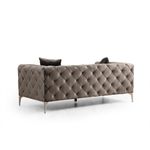 Casa si Gradina - Mobilier - Canapele si coltare - Canapele - Canapea 2 locuri, Hanah Home, lemn fag si pal, antracit, 197x90x70 cm - Infinity.ro