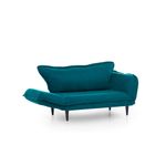 Casa si Gradina - Mobilier - Canapele si coltare - Canapele - Canapea extensibila, Hanah Home, stofa, verde petrol, 150x85x60 cm - Infinity.ro