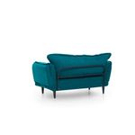 Casa si Gradina - Mobilier - Canapele si coltare - Canapele - Canapea extensibila, Hanah Home, stofa, verde petrol, 150x85x60 cm - Infinity.ro