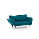 Casa si Gradina - Mobilier - Canapele si coltare - Canapele - Canapea extensibila, Hanah Home, stofa, verde petrol, 150x85x60 cm - Infinity.ro