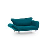 Casa si Gradina - Mobilier - Canapele si coltare - Canapele - Canapea extensibila, Hanah Home, stofa, verde petrol, 150x85x60 cm - Infinity.ro