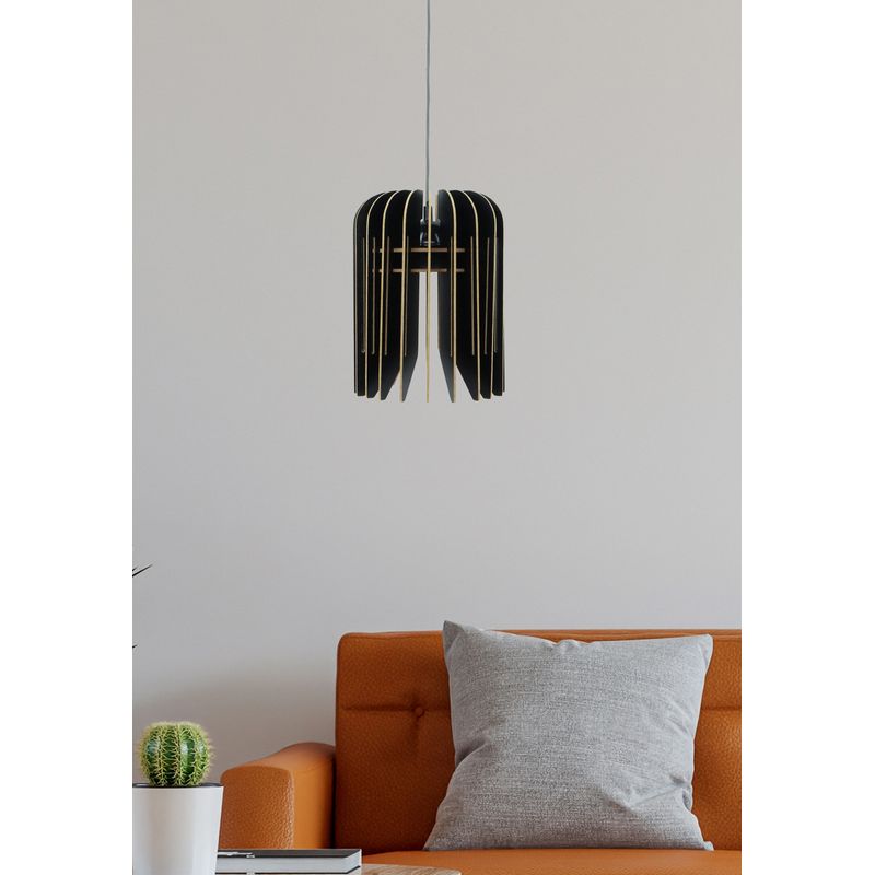 Casa si Gradina - Corpuri si surse de iluminat - Lustre si pendule - Candelabru, Opviq, mdf, negru, 18.5x25x65 cm - Infinity.ro