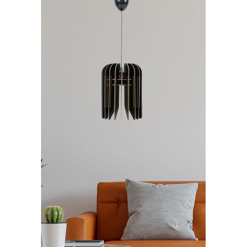 Casa si Gradina - Corpuri si surse de iluminat - Lustre si pendule - Candelabru, Opviq, mdf, negru, 18.5x25x65 cm - Infinity.ro