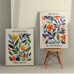 Casa si Gradina - Decoratiuni - Tablouri - Tablou decorativ, Wallxpert, panza, multicolor, 50x70 cm, set 2 bucati, 910NVT1303 - Infinity.ro