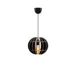 Casa si Gradina - Corpuri si surse de iluminat - Lustre si pendule - Candelabru, Opviq, mdf, negru, 2 piese, 20x20x60 cm - Infinity.ro