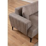 Casa si Gradina - Mobilier - Canapele si coltare - Canapele - Canapea extensibila 3 locuri, Atelier Del Sofa, lemn fag si placi aglomerate, maro deschis, 230x95x77 cm - Infinity.ro