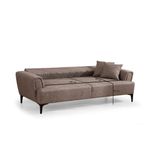 Casa si Gradina - Mobilier - Canapele si coltare - Canapele - Canapea extensibila 3 locuri, Atelier Del Sofa, lemn fag si placi aglomerate, maro deschis, 230x95x77 cm - Infinity.ro