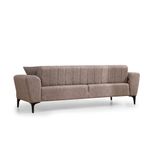 Casa si Gradina - Mobilier - Canapele si coltare - Canapele - Canapea extensibila 3 locuri, Atelier Del Sofa, lemn fag si placi aglomerate, maro deschis, 230x95x77 cm - Infinity.ro