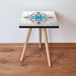 Casa si Gradina - Mobilier - Mese si birouri - Mese living - Masa laterala, Hanah Home, mdf, multicolor, 35x35x42 cm, 481LNA1732 - Infinity.ro
