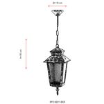Casa si Gradina - Corpuri si surse de iluminat - Iluminat exterior - Lanterne - Candelabru exterior, Opviq, abs, maro, 50x18 cm, IP65 - Infinity.ro