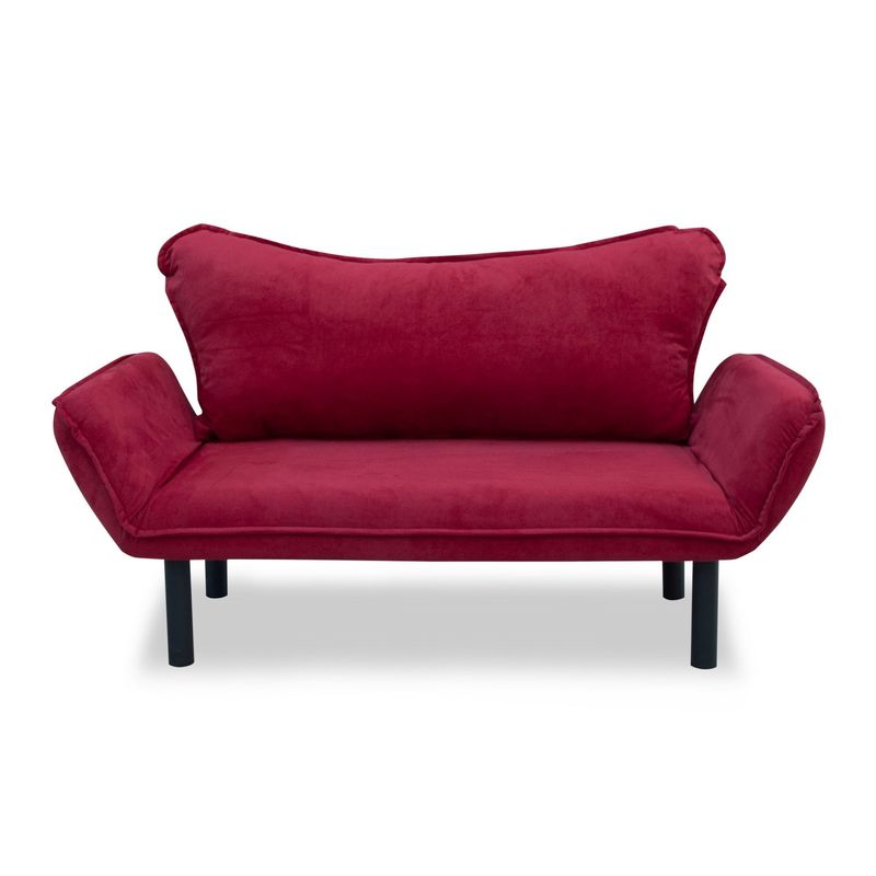 Casa si Gradina - Mobilier - Canapele si coltare - Canapele - Canapea extensibila, Hanah Home, cadru metalic, maro, 150x75x70 cm - Infinity.ro