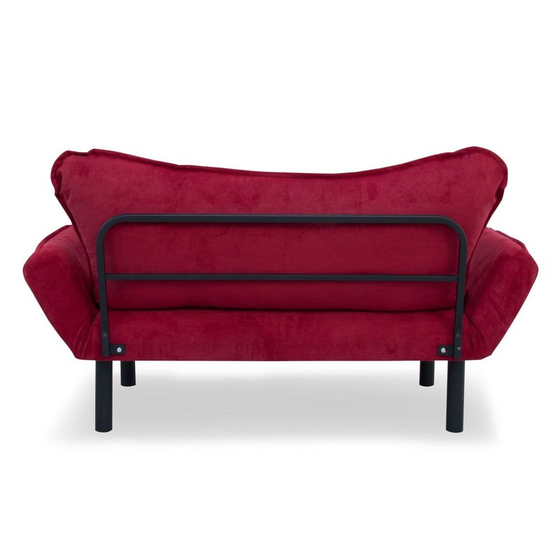 Casa si Gradina - Mobilier - Canapele si coltare - Canapele - Canapea extensibila, Hanah Home, cadru metalic, maro, 150x75x70 cm - Infinity.ro