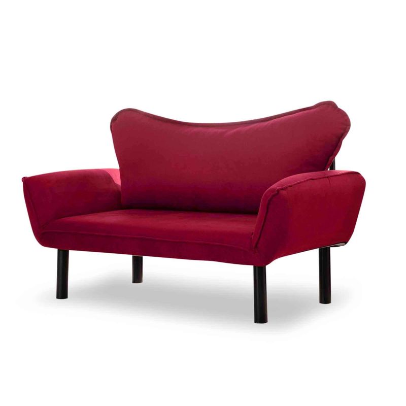 Casa si Gradina - Mobilier - Canapele si coltare - Canapele - Canapea extensibila, Hanah Home, cadru metalic, maro, 150x75x70 cm - Infinity.ro