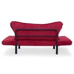 Casa si Gradina - Mobilier - Canapele si coltare - Canapele - Canapea extensibila, Hanah Home, cadru metalic, maro, 150x75x70 cm - Infinity.ro