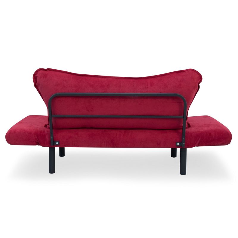 Casa si Gradina - Mobilier - Canapele si coltare - Canapele - Canapea extensibila, Hanah Home, cadru metalic, maro, 150x75x70 cm - Infinity.ro