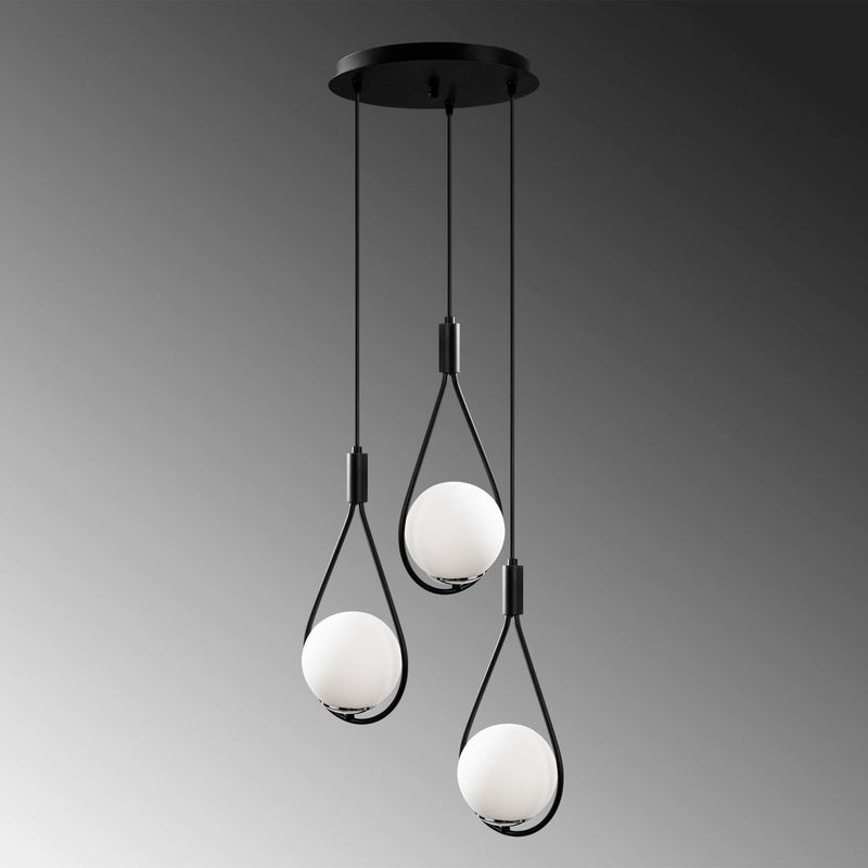 Casa si Gradina - Corpuri si surse de iluminat - Lustre si pendule - Candelabru, Opviq, metal, negru, 46x136 cm - Infinity.ro