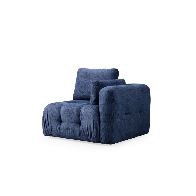 Casa si Gradina - Mobilier - Canapele si coltare - Canapele - Canapea 3 locuri, Atelier Del Sofa, lemn fag si pal, albastru marin, 290x100x65 cm - Infinity.ro