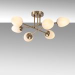 Casa si Gradina - Corpuri si surse de iluminat - Lustre si pendule - Candelabru, Opviq, metal, vintage, 81x81 cm, inaltime 32 cm - Infinity.ro