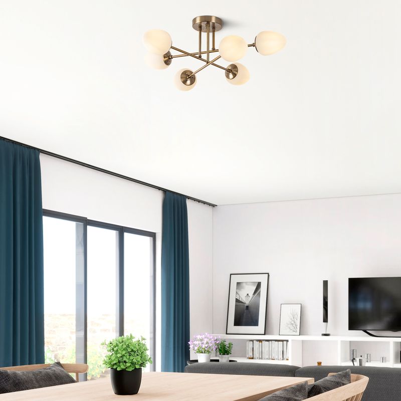 Casa si Gradina - Corpuri si surse de iluminat - Lustre si pendule - Candelabru, Opviq, metal, vintage, 81x81 cm, inaltime 32 cm - Infinity.ro