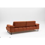 Casa si Gradina - Mobilier - Canapele si coltare - Canapele - Canapea extensibila, Hanah Home, lemn fag si PAL, portocaliu, 239x99x83 cm - Infinity.ro